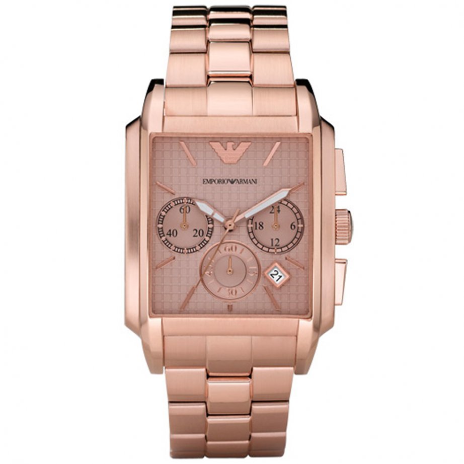 Emporio Armani Herrenuhr Chronograph - Rosegold