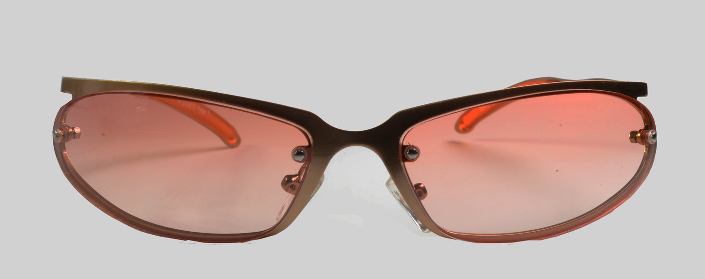 Freestyle Freizeit Sonnenbrille  silber mit orange