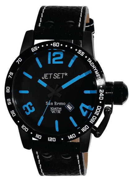 Jet Set Herrenuhr San Remo 50mm in black&blue