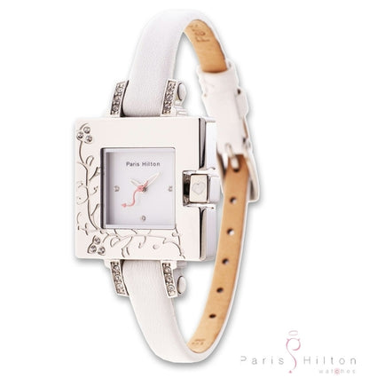 Paris Hilton Uhren "Small Square" mit Lederarmband